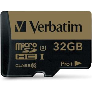 imageVerbatim 32GB Pro Plus 600X microSDHC Memory Card with Adapter UHSI V30 U3 Class 10
