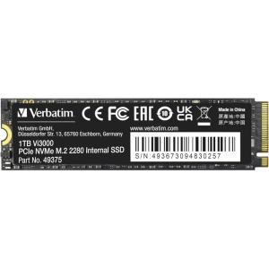 imageVerbatim 512GB SSD Vi3000 Internal Solid State Hard Drive PCIe NVMe M2 22801TB