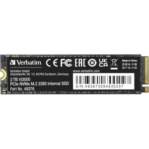 imageVerbatim 512GB SSD Vi3000 Internal Solid State Hard Drive PCIe NVMe M2 22802TB