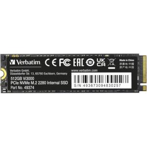 imageVerbatim 512GB SSD Vi3000 Internal Solid State Hard Drive PCIe NVMe M2 2280512GB