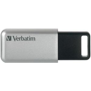 imageVerbatim 64GB Storen Go Secure Pro USB 30 Flash Drive with AES 256 Hardware Encryption  Silver32GB