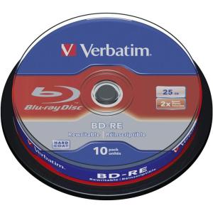 imageVerbatim BDRE 25GB 2X with Branded Surface  10pk SpindleWhite