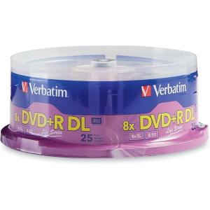 imageVerbatim DVDR DL Double Layer 85GB 8X LifeSeries  25pk Spindle 7112225pk Spindle