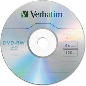 imageVerbatim DVDRW Blank Discs 47GB 4X Recordable Discs  30pk Spindle 95179DVDRW