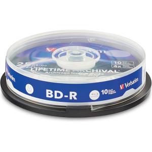 imageVerbatim M DISC BDR DL 50GB 6X Lifetime Archival White Inkjet Hub Printable Blank BluRay Recordable Media 10pk Spindle25GB  4X White Inkjet Printable