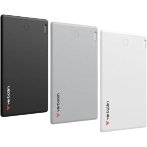 imageVerbatim My Finder Wallet Tracker  Thin Rechargeable Bluetooth Card Locator for Wallets Luggage Tags and More Compatible with Apple Find My iOS Only 3 Pack  Black Silver and WhiteBlack  Silver  White