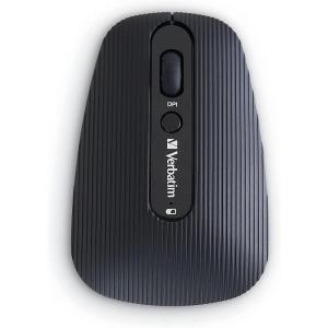 imageVerbatim Rechargeable MultiDevice Bluetooth 50 USB 24Ghz Wireless Optical Mouse with Adjustable DPI  Black 70755