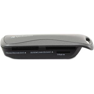 imageVerbatim SDMemory Stick Pocket Card Reader USB 20  Graphite Black 97709