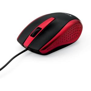imageVerbatim Wired USB Computer Mouse  Corded USB Mouse for Laptops and PCs  Right or Left Hand Use White 99740 14quot x 24quot x 39quotRed