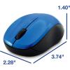 imageVerbatim 24G Wireless LED Silent Mouse  Noiseless and Silent Click Computer Mouse with Nano Receiver for Mac and PC  Silver14 X 23 X 37