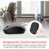 imageVerbatim 24G Wireless LED Silent Mouse  Noiseless and Silent Click Computer Mouse with Nano Receiver for Mac and PC  Silver14 X 23 X 37