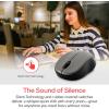 imageVerbatim 24G Wireless LED Silent Mouse  Noiseless and Silent Click Computer Mouse with Nano Receiver for Mac and PC  Silver14 X 23 X 37