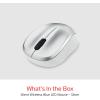 imageVerbatim 24G Wireless LED Silent Mouse  Noiseless and Silent Click Computer Mouse with Nano Receiver for Mac and PC  Silver14 X 23 X 37