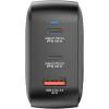 imageVerbatim Mini GaN Wall Charger 100W 3 Port 2X USBC Ports PD 30 PPS up to 100W 1x USBA Port QC 30 up to 30W100W