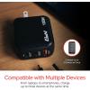 imageVerbatim Mini GaN Wall Charger 100W 3 Port 2X USBC Ports PD 30 PPS up to 100W 1x USBA Port QC 30 up to 30W100W