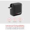 imageVerbatim Mini GaN Wall Charger 100W 3 Port 2X USBC Ports PD 30 PPS up to 100W 1x USBA Port QC 30 up to 30W165W