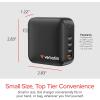 imageVerbatim Mini GaN Wall Charger 100W 3 Port 2X USBC Ports PD 30 PPS up to 100W 1x USBA Port QC 30 up to 30W165W