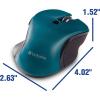 imageVerbatim USBC Wireless Blue LED Mouse Teal 24GHzDark Teal
