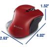 imageVerbatim USBC Wireless Blue LED Mouse Teal 24GHzRed