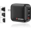imageVerbatim Mini GaN Wall Charger 100W 3 Port 2X USBC Ports PD 30 PPS up to 100W 1x USBA Port QC 30 up to 30W100W