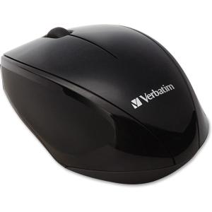 imageVerbatim 97992 Wireless MultiTrac Mouse 24GHz with Nano Receiver  Ergonomic Blue LED Portable Mouse for Mac and Windows  BlackBlack