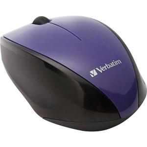imageVerbatim 97992 Wireless MultiTrac Mouse 24GHz with Nano Receiver  Ergonomic Blue LED Portable Mouse for Mac and Windows  BlackPurple