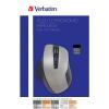 imageVerbatim 24G Wireless Ergonomic LED Silent Mouse  Noiseless and Silent Click Computer Mouse with Nano Receiver for Mac and PC  Graphite