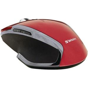 imageVerbatim 24G Wireless 6Button LED Ergonomic Deluxe Mouse  Computer Mouse with Nano Receiver for Mac and PC  BlackRed