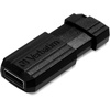 image:imageVerbatim 8GB Pinstripe USB 20 Flash Drive Retractable Thumb Drive  Black128GB