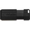 image:imageVerbatim 8GB Pinstripe USB 20 Flash Drive Retractable Thumb Drive  Black32 GB