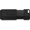 image:imageVerbatim 8GB Pinstripe USB 20 Flash Drive Retractable Thumb Drive  Black32GB  10 PACK