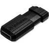 image:imageVerbatim 8GB Pinstripe USB 20 Flash Drive Retractable Thumb Drive  Black64GB  10 PACK