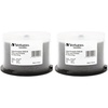 image:imageVerbatim DVDR 47GB 16X DataLifePlus White Inkjet Printable Hub Printable  50pk Spindle  94917 White1 Count  Pack of 2