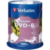 image:imageVerbatim DVDR 47GB 16X White Inkjet Printable  100pk Spindle100Pk White Inkjet Not Hub Printable