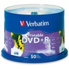 image:imageVerbatim DVDR 47GB 16X White Inkjet Printable  100pk Spindle50PK White Inkjet Not Hub Printable