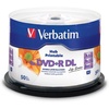 image:imageVerbatim DVDR DL Double Layer 85GB 8X Life Series White Inkjet Hub Printable  50 Pack Spindle50pcs
