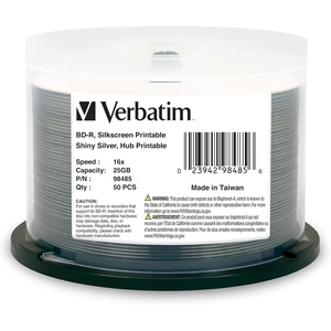 image:imageVerbatim 98485 BDR Optical Disc Transparent50pk Spindle